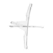 Clarinet and Flute Stand with Stable FourLeg Design and Protective Soft Rests, White