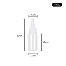(10ml) 30pcs Plastic Squeeze Dropper Bottle 5-250ml Transparent Sharp-mouth Plastic Squeezable Sub-bottled Split