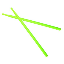 Drumsticks for Kids Nylon Drum Sticks with NonSlip Ergonomic Grip Light Green Practice Design