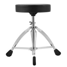 Adjustable Drum Throne with 5Level Height, DoubleBraced Legs and Comfortable Padded Cushion for Drum Set Players