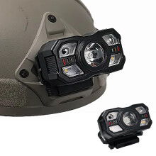 LED Headlamp Rechargeable Tactical with Smart Wave Sensor Control TypeC Fast Charging 90 Adjustable for Camping Hiking Hunting