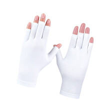 Ladies Cooling Golf Gloves Breathable Stretchy Polyester-White