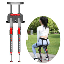 Wearable Chair Adjustable Ergonomic Support Lightweight Exoskeleton Seat for Standing Work and Outdoor Use