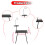 Folding Camping Table with Light Holder, Heat Resistant Surface, Steel Frame, Carry Bag 2
