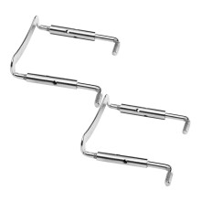 2pcs Silver Violin Chin Rest Screws Set, Durable Metal Clamp Replacement, Easy Installation