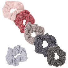 6Pcs Assorted Color Cloth Hair Ties Durable Ponytail Holders for Women