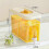(Green) Iced Fruit Juices Container Stackable No Leaking Water Pitchers for Kitchen 5