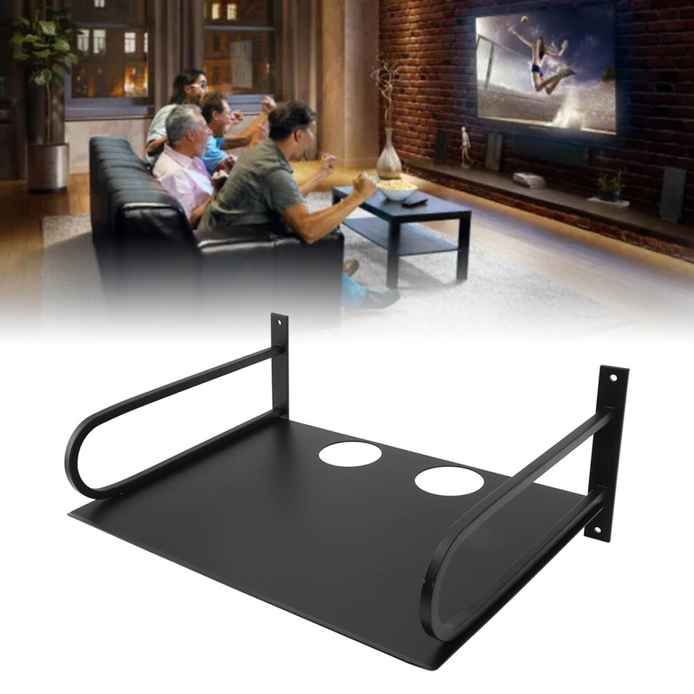 Wall Mounted Floating Projector Shelf Black 9441393699180