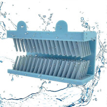 (white) Shower Hair Catcher Wall Trap Prevents From Clogging Household Gadgets Bathroom Accessories