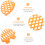 Maschera Cake Stencil ABS Arancione Riutilizzabile Per Torte 4