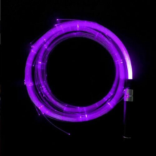 (Purple) Hand Throwing Glowing Fiber Whip Ambient Light Props 1
