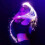 (Purple) Hand Throwing Glowing Fiber Whip Ambient Light Props 3