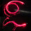 (Red) Hand Throwing Glowing Fiber Whip Ambient Light Props 3