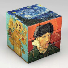(Van gogh) 3x3x3 Magic Puzzle Cube Van Gogh Monet Da Vinci Picasso Pattern Cube Children's Gifts Educational Toys