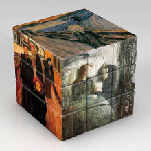 (Munk) 3x3x3 Magic Puzzle Cube Van Gogh Monet Da Vinci Picasso Pattern Cube Children's Gifts Educational Toys