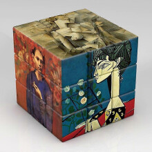 (Picasso) 3x3x3 Magic Puzzle Cube Van Gogh Monet Da Vinci Picasso Pattern Cube Children's Gifts Educational Toys