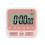 (Pink) Digital Screen Kitchen Timer Large Display Square Cooking Count Up Countdown Alarm Clock Sleep Stopwatch 1