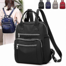 (Black backpack) Vento Marea Women Backpack 2020 Travel Casual Waterproof Women's Shoulder Bags Female Large Capacity Oxford Rucksack Black Purse
