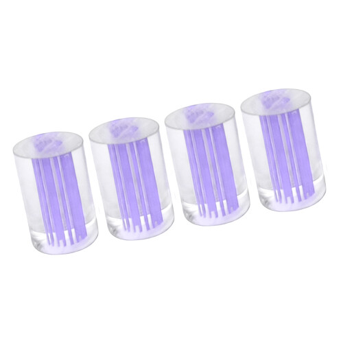4 Stücke Billard Queue Stick Ferrule Unvollendete Acryl-Lila