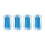 4 Stück Acryl-Pool-Queue-Zwinge, unlackierte-Blau 1