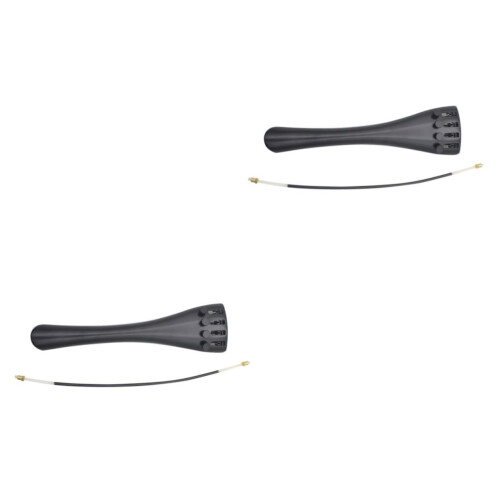 2 Sets Cello Tailpiece with Fine Tuners for Precision Tuning Control and Stable Sound Performance