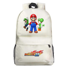 (2) Super Mario Backpack for Teens - Large Capacity Schoolbag for Students - Unisex Leisure Travel Backpack - Ideal for Kids High Quality