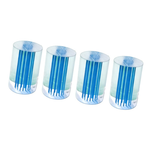 4Pcs Acrylic Pool Cue Ferrule for Precisely Shots And Long-Blue