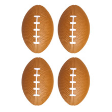 Football Shape PU Grip Ball For Hand Development Exercise-Brown