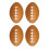 Football Shape PU Grip Ball For Hand Development Exercise-Brown 1