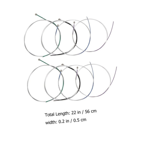 8pcs Full Set Violin Strings and Fine Tuners Kit for Precise Tuning and Stable Sound Performance 1