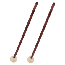 2pcs Wooden Felt Drumsticks Set for Drum Practice and Marching Band, Compact Size