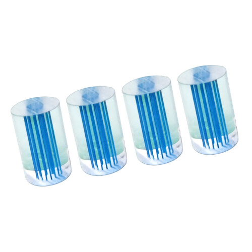Virole de queue de billard en acrylique, 4 pièces, pour des-Bleu