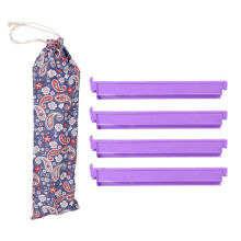 Mahjong Racks Modern Tile Rack with Pushers Portable-Purple