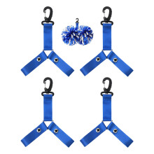 Draagbare bobbelhouder Verstelbare riem Lichtgewicht Pom-Blauw