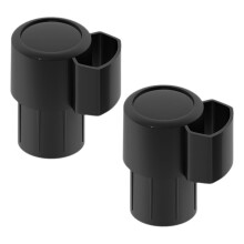 Tenor Saxophone Accessories Set 2 Pcs Durable Plastic Neck End Plug Caps for Instrument Protection