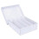 Large Capacity Trading Card Storage Box With-4 spaces in white 1