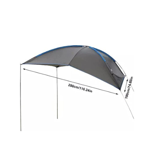 Car Awning Tailgate Tent for NIO EC6‑EC9, Expansive Shade Coverage, Quick Setup, Heat Insulation, Blue 2