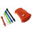 Light Weight Golf Simulator Tees Stable Base with 5 Pre-Cut-Red 1