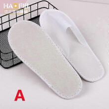 (A) 10 Pairs Slippers White Spa Hotel Guest Slippers, Fits Most Men And Women