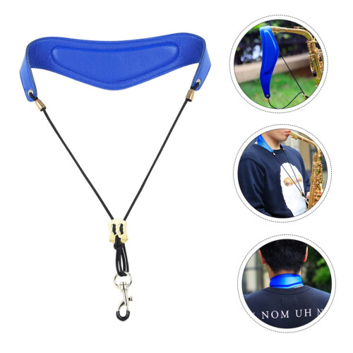 Breathable Padded Saxophone Neck Strap with Adjustable Shoulder Belt and Quick Release Hook 2