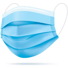Disposable Face Mask 50 Pack 3 Ply Protective Barrier with Adjustable Nose Fit and Elastic Earloop Design