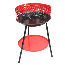 Portable Charcoal Grill with Efficient Airflow System, Durable Iron BBQ Grill for Camping and Outdoor Cooking