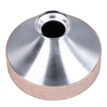 Alto Saxophone Mute Aluminum Alloy Noise Reduction Dampener with Felt Lining for Quiet Practice