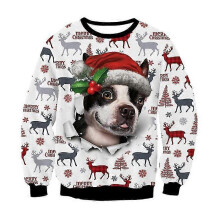 (XXXL, 7) Ugly Christmas Sweaters Green Jumpers 3d Funny Printed Holiday Party Xmas Sweatshirt For Party Birthday Xmas Sweatshirt 2023