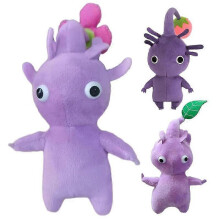 (C) Pikmin Plush Toy Stuffed Animal Cute Purple Little Monster Plush Doll Pikmin Figurine Kids Toys Girls Birthday Christmas Gifts