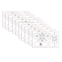10PCS Reusing Golf Ball Strikes Markers Position Indicators-D