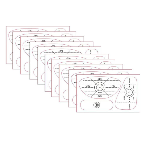 10PCS Reusing Golf Ball Strikes Markers Position Indicators-D