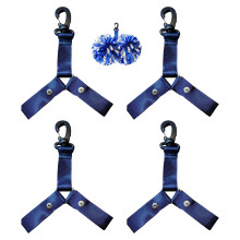 Support de boules Portable, sangle réglable,-Bleu profond