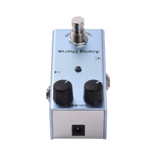 Analog Chorus Guitar Effects Pedal with True Bypass, Warm Modulation, Rate and Depth Controls, DC 9V