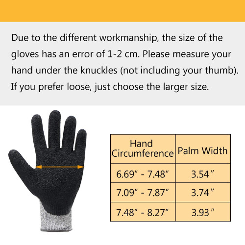 Cut Resistant Work Gloves with Nitrile Grip Coating for Mechanics, Auto  and Welding 2